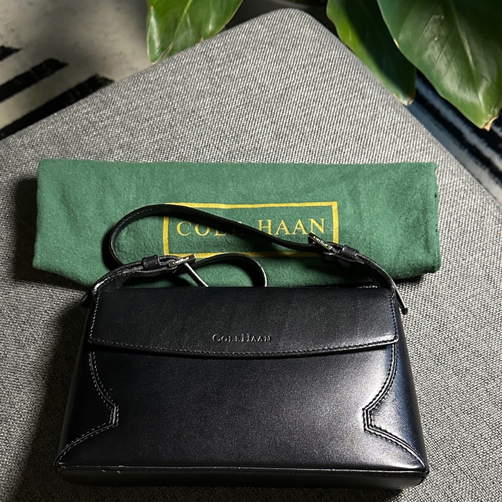 Cole Haan Black Leather Shoulder Bag